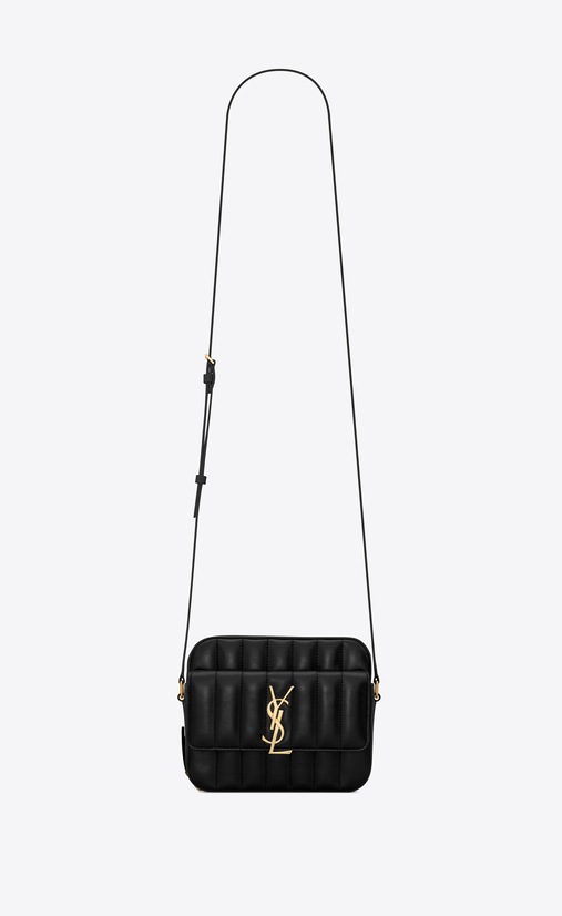 Vicky camera bag in quilted lambskin